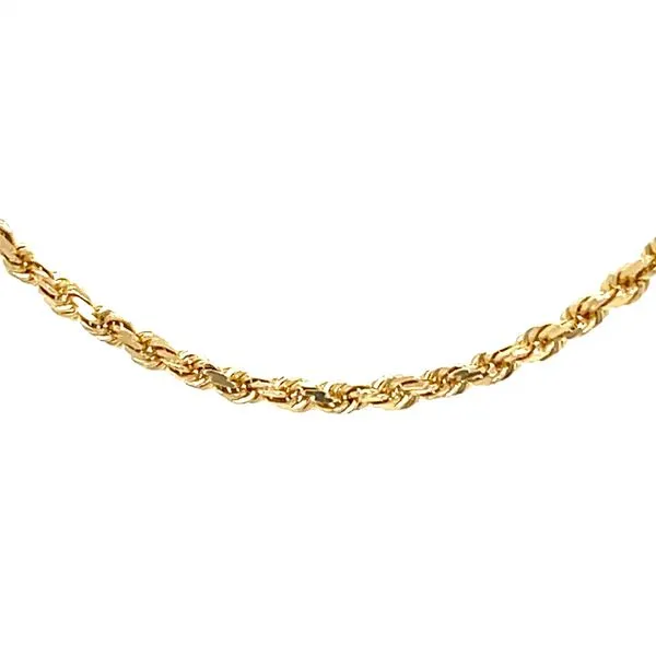14K Yellow Gold Diamond-Cut 18-inch Rope Chain Minor Jewelry Inc. Nashville, TN