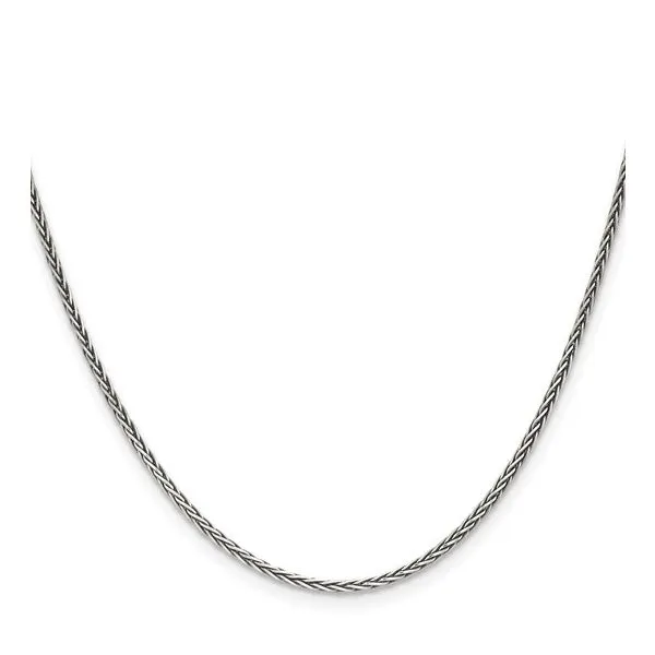 Sterling Silver Antiqued 1.6mm. 22-inch Square Wheat Chain Minor Jewelry Inc. Nashville, TN