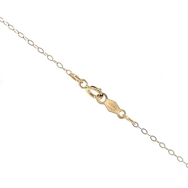 14K Yellow Gold 1.0mm Flat Cable Chain Image 2 Minor Jewelry Inc. Nashville, TN