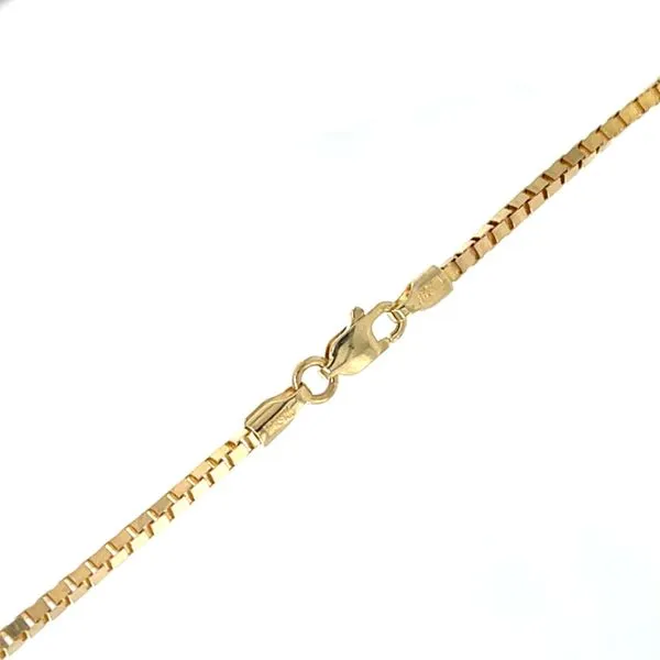 14K Yellow Gold Estate 1.5mm Box Chain Image 2 Minor Jewelry Inc. Nashville, TN