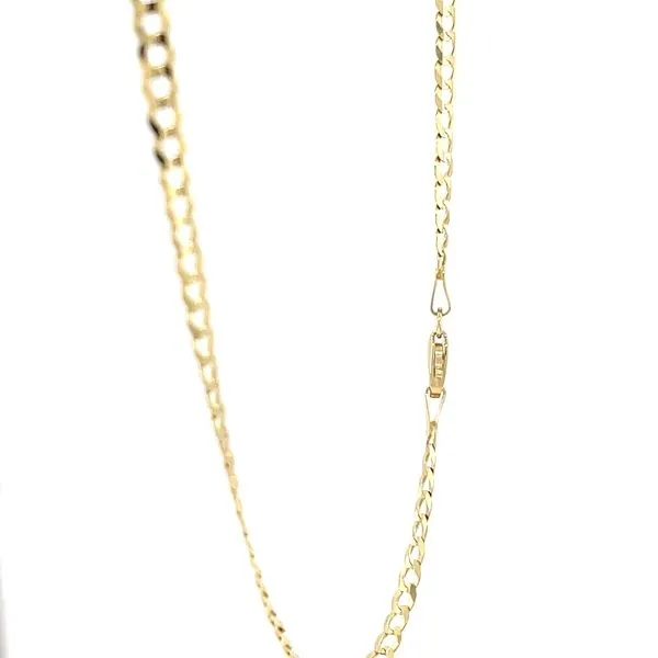 10K Yellow Gold Flat Light-Weight Curb Chain Image 2 Minor Jewelry Inc. Nashville, TN