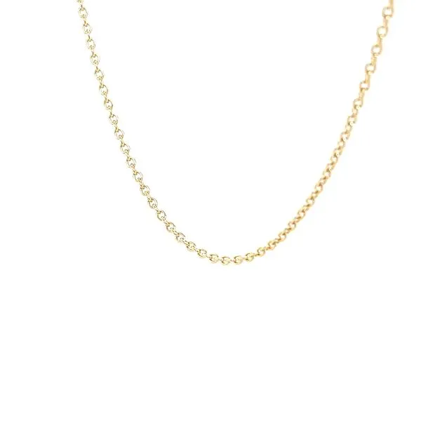 14K Yellow Gold 1.3mm Cable Chain Image 5 Minor Jewelry Inc. Nashville, TN