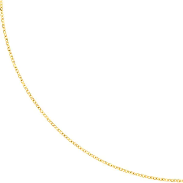14K Yellow Gold 1.05mm  Cable Link Chain Image 2 Minor Jewelry Inc. Nashville, TN