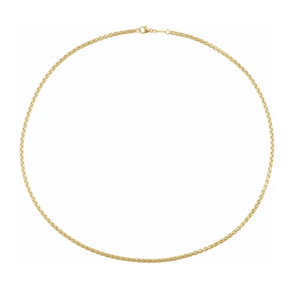 14K Yellow Gold-Filled 1.8 mm Rounded Box 20