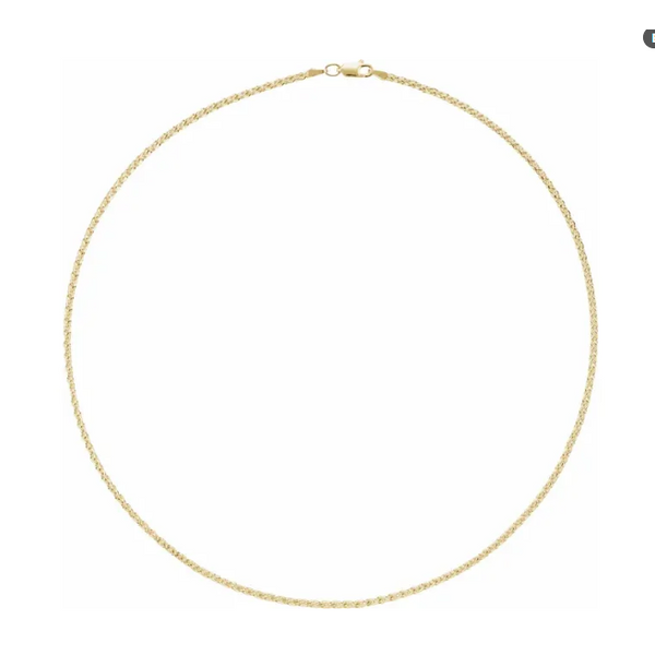 14K Yellow Gold-Filled 2.25 mm Wheat 20