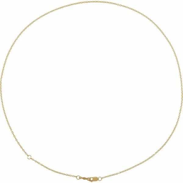 14K Yellow Gold-Filled 1.3mm 16-18 Inch Adjustable Cable Chain Image 2 Minor Jewelry Inc. Nashville, TN