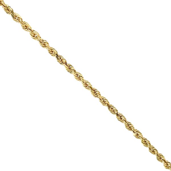 14K Yellow Gold Estate 1.5mm Diamond-Cut Rope Chain Image 2 Minor Jewelry Inc. Nashville, TN
