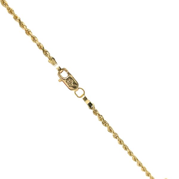 14K Yellow Gold Estate 1.5mm Diamond-Cut Rope Chain Image 3 Minor Jewelry Inc. Nashville, TN