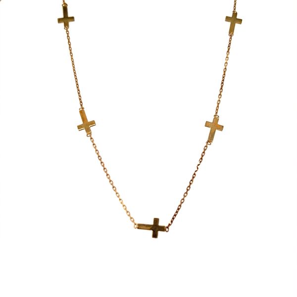 14K Yellow Gold Multi-Cross Necklace Minor Jewelry Inc. Nashville, TN