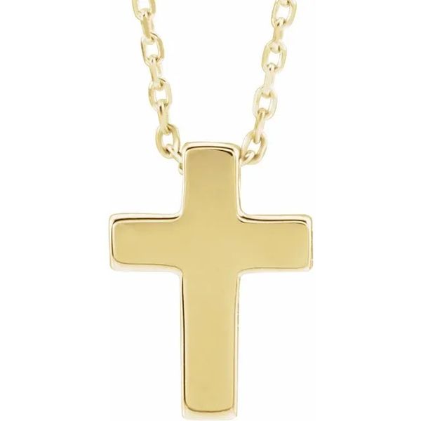 14K Yellow Gold Cross Pendant Necklace Minor Jewelry Inc. Nashville, TN