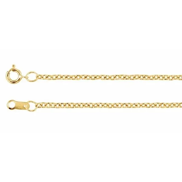 14K Yellow Gold Filled 1.5 mm Cable Link Chain Minor Jewelry Inc. Nashville, TN