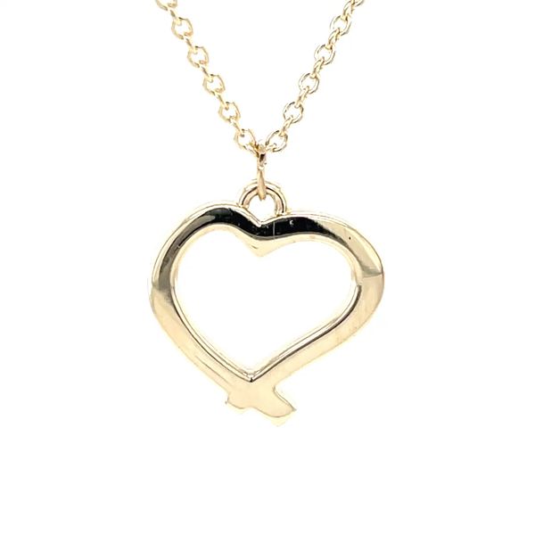 14K Yellow Gold Heart Pendant Necklace Minor Jewelry Inc. Nashville, TN