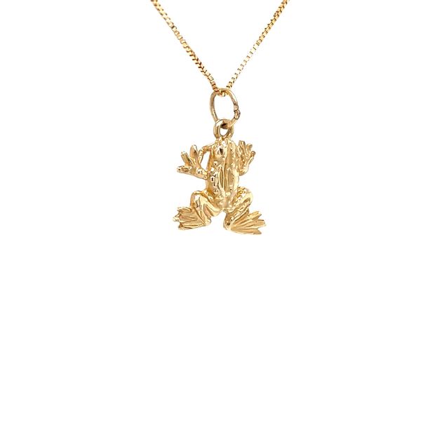 14K Yellow Gold Estate Frog Pendant Image 2 Minor Jewelry Inc. Nashville, TN