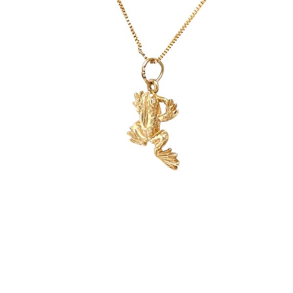 14K Yellow Gold Estate Frog Pendant Image 3 Minor Jewelry Inc. Nashville, TN
