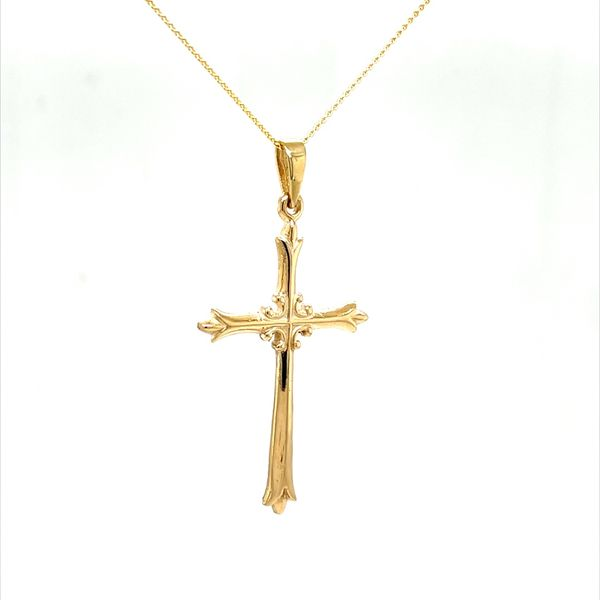 14K Yellow Gold Cross Pendant Necklace Minor Jewelry Inc. Nashville, TN