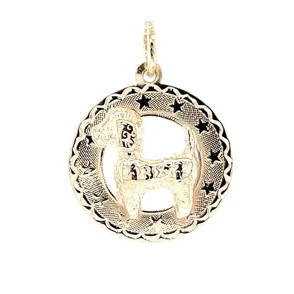 14K Yellow Gold Estate Poodle & Stars Charm Minor Jewelry Inc. Nashville, TN