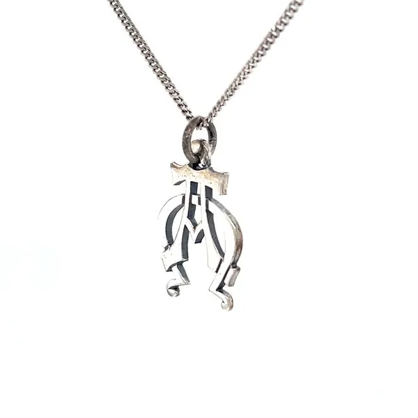 Sterling Silver Alpha & Omega Pendant Necklace