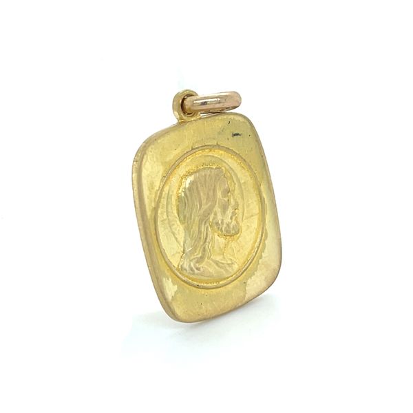 18K Yellow Gold 20.3x23.3mm Jesus Pendant Image 3 Minor Jewelry Inc. Nashville, TN