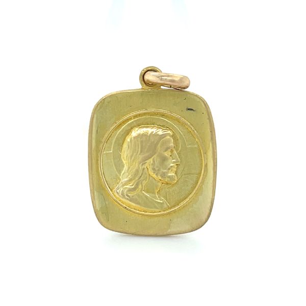 18K Yellow Gold 20.3x23.3mm Jesus Pendant Minor Jewelry Inc. Nashville, TN