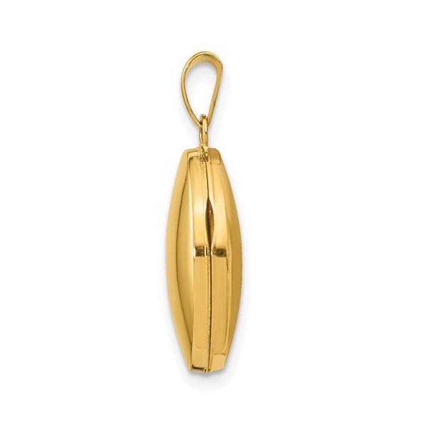 10K Yellow Gold 24x14mm Locket Pendant on a Chain Image 4 Minor Jewelry Inc. Nashville, TN