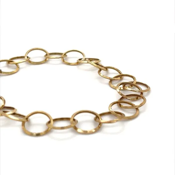 10K Yellow Gold Circle Link Bracelet