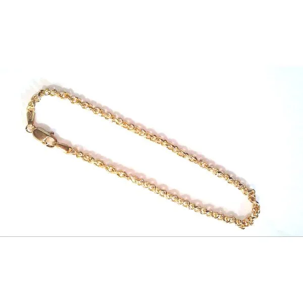 14K Yellow Gold Spiga (Rope Style) 2.5mm Chain Bracelet Image 2 Minor Jewelry Inc. Nashville, TN