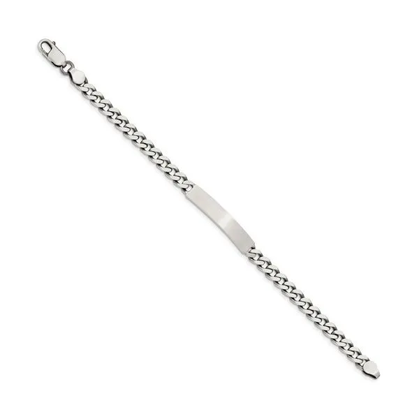 Sterling Silver Curb Link Engravable Bracelet Image 2 Minor Jewelry Inc. Nashville, TN