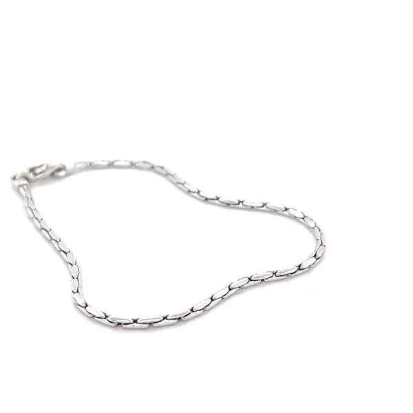 14K White Gold Cable Chain Bracelet Image 2 Minor Jewelry Inc. Nashville, TN