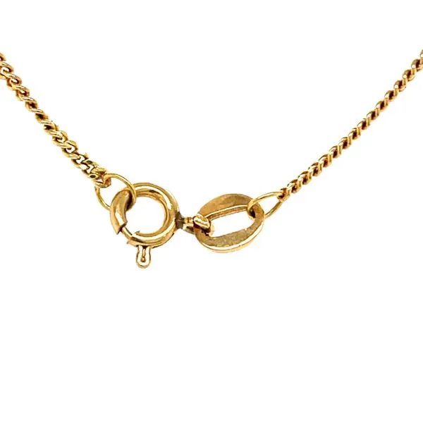18K Yellow Gold Estate Curb and Anchor Link Bracelet