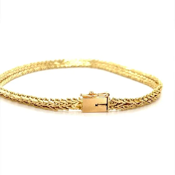 14K Yellow Gold Estate Foxtail Bracelet Minor Jewelry Inc. Nashville, TN