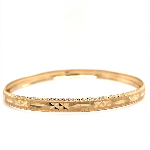 10K Yellow Gold Estate Hand Engaved Bangle Bracelet Minor Jewelry Inc. Nashville, TN