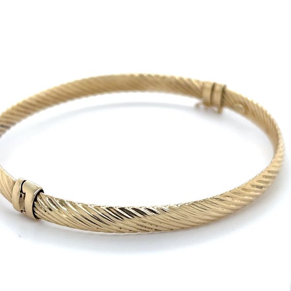 14K Yellow Gold Estate 6mm Large Bangle Bracelet Image 2 Minor Jewelry Inc. Nashville, TN