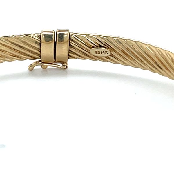 14K Yellow Gold Estate 6mm Large Bangle Bracelet Image 4 Minor Jewelry Inc. Nashville, TN