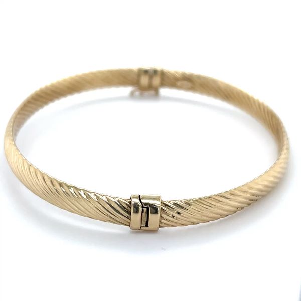 14K Yellow Gold Estate 6mm Large Bangle Bracelet Minor Jewelry Inc. Nashville, TN
