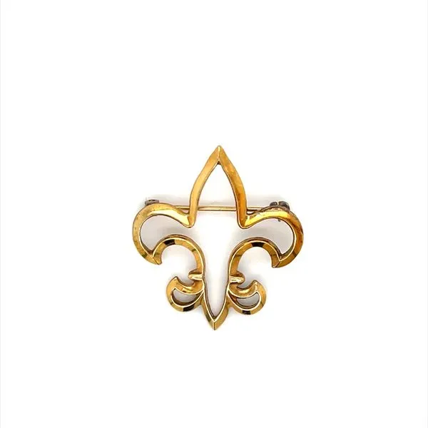 10K Yellow Gold Filled Fleur de lis Pin Minor Jewelry Inc. Nashville, TN
