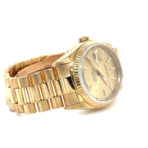 1980s 36mm 18K Yellow Gold Estate Rolex Presidential Day-Date Model 18038 Image 4 Minor Jewelry Inc. Nashville, TN