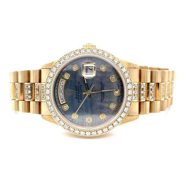 1985 36mm 18K Yellow Gold 3.15cttw Estate Rolex 18038  Presidential Day-Date Image 2 Minor Jewelry Inc. Nashville, TN