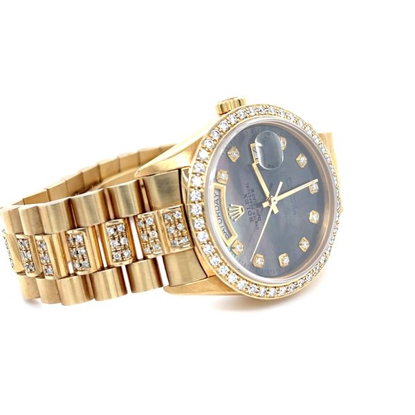 1985 36mm 18K Yellow Gold 3.15cttw Estate Rolex 18038  Presidential Day-Date Image 3 Minor Jewelry Inc. Nashville, TN