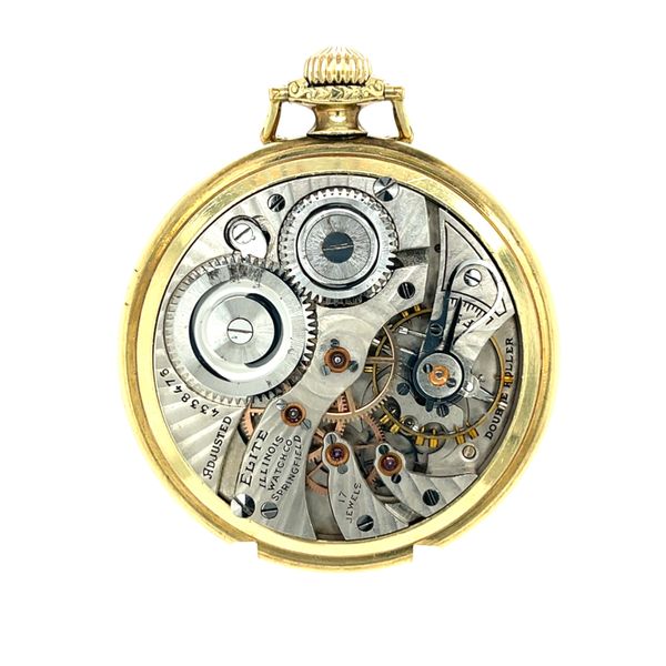 Gold Filled 17-Jewel Illinois Pocket Watch with Elgin Case Image 4 Minor Jewelry Inc. Nashville, TN