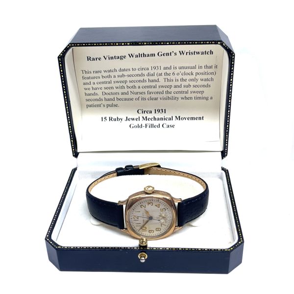 1931 Waltham 15-Ruby Jewel Gold-Filled Case Vintage Watch Image 5 Minor Jewelry Inc. Nashville, TN
