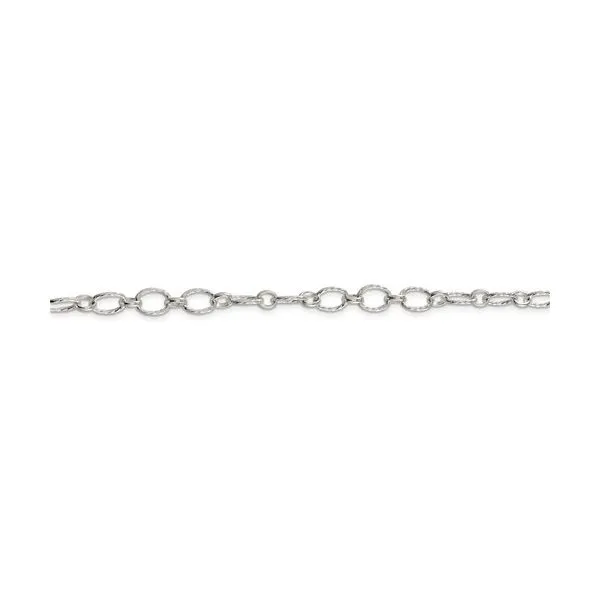 Sterling Silver 6.1mm Fancy Rolo Chain Image 2 Minor Jewelry Inc. Nashville, TN