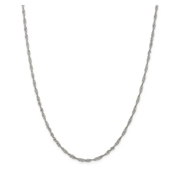 Sterling Silver 2.25mm Singapore Chain Minor Jewelry Inc. Nashville, TN