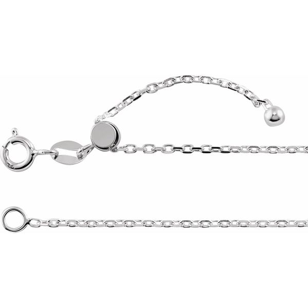 Silver Chain Length 22 Adjustable Minor Jewelry Inc. Nashville, TN