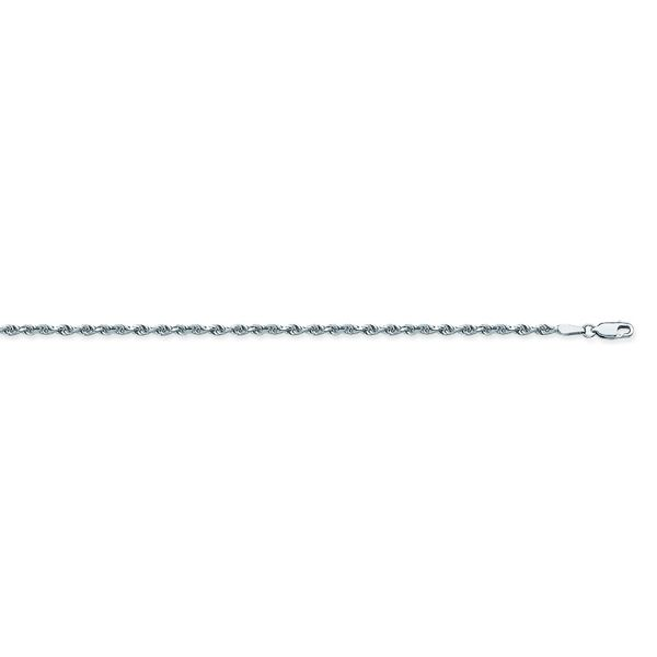 Sterling Silver Rodium Plated Rope Chain Image 2 Minor Jewelry Inc. Nashville, TN
