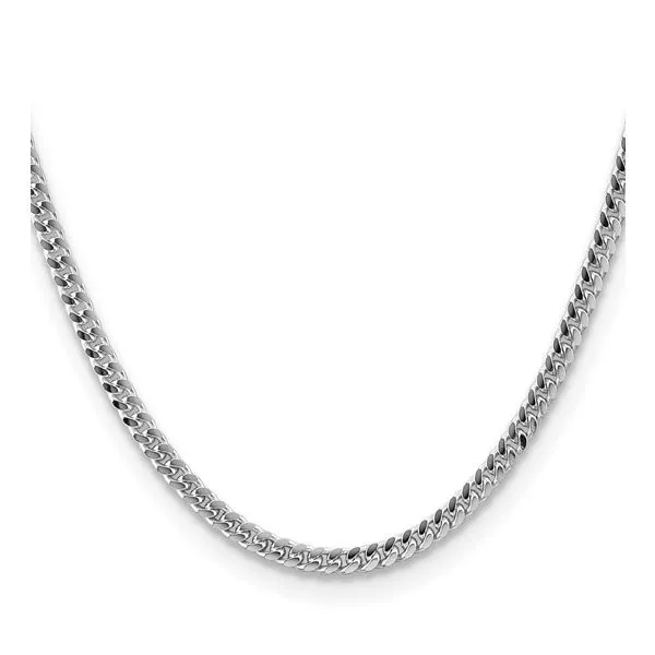 Sterling Silver 4.0mm Domed with Side Diamond-Cut Curb Chain Image 2 Minor Jewelry Inc. Nashville, TN
