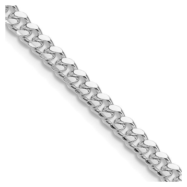 Sterling Silver 4mm Rhodium Plated Curb Chain Minor Jewelry Inc. Nashville, TN