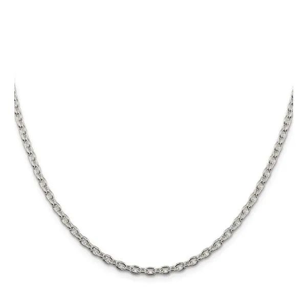 Sterling Silver 3.5mm Cable Chain Image 2 Minor Jewelry Inc. Nashville, TN