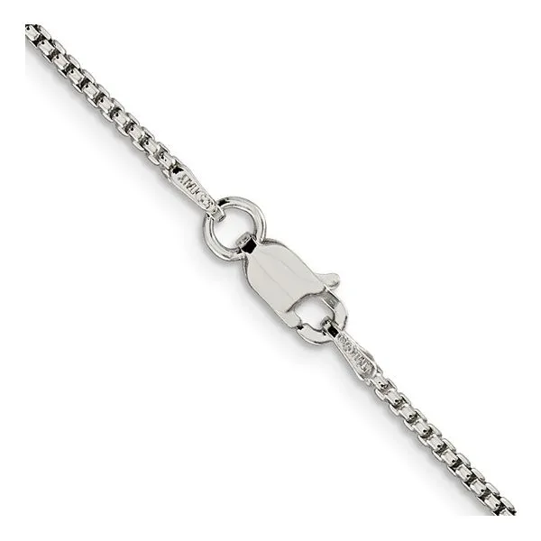 Sterling Silver 1.5mm Box Chain Image 3 Minor Jewelry Inc. Nashville, TN