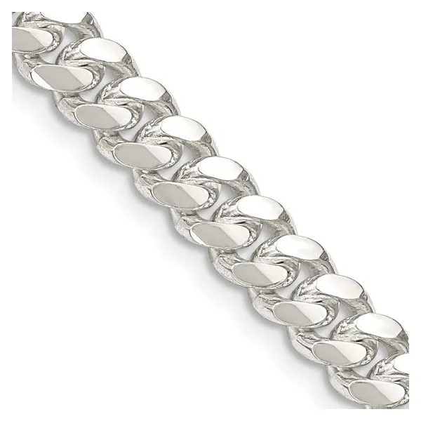 Sterling Silver 6.4mm Domed Curb Chain Image 2 Minor Jewelry Inc. Nashville, TN