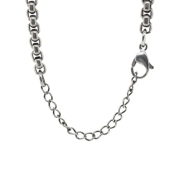 Stainless Steel 4mm. 18-inch Box Chain With 2-inch Extender Chain Image 2 Minor Jewelry Inc. Nashville, TN